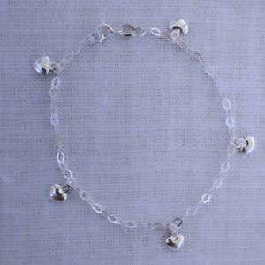 PULSEIRA C/ PINGENTE CORAÇÃO