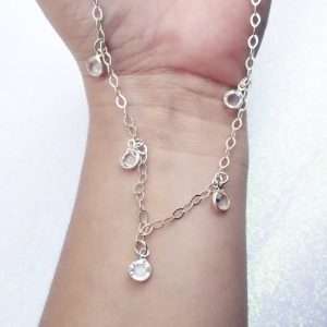 COLAR CHOKER ZIRCÔNIA CRAVEJADA EM JÓIA NA PRATA